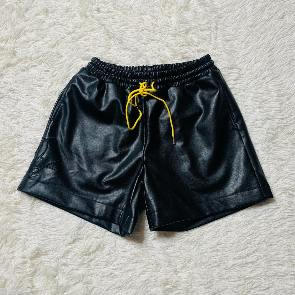 Diet Starts Monday Vegan Leather Shorts